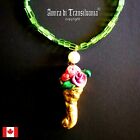 horn necklace protection talisman pendant amulet golden jewelry good luck money