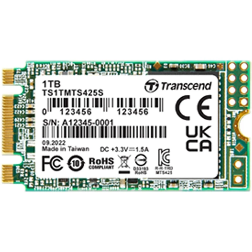 Transcend MTS425S 1TB SSD Interne Festplatte read/write:550/500,IOPS:55000/72000 - Bild 1 von 1