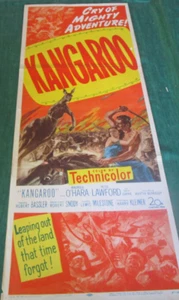 1951 Kangaroo Movie Poster Rare Insert 14x36" Maureen O'Hara Peter Lawford great - Picture 1 of 3