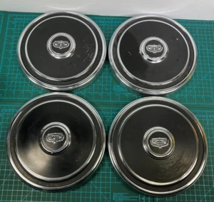 1972-1976 Ford Torino Mercury Montego 10 1/2 OEM Black Dog Dish Hubcaps Set of 4 - Picture 1 of 10