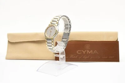Reloj de cuarzo para hombre vintage [COMO NUEVO con estuche] CYMA 921 esfera plateada 31 mm de JAPÓN Foto 1 de 4