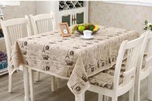 Rectangular Table Cloth Tablecloth Kitchen Dining Table Cover Decor - Picture 1 of 10