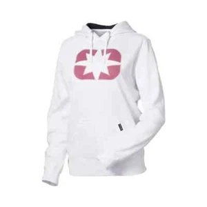 POLARIS WOMEN'S ICON HOODIE WHITE/PINK LADIES POLARIS SNOWMOBILE ATV HOODIE NEW - Picture 1 of 8