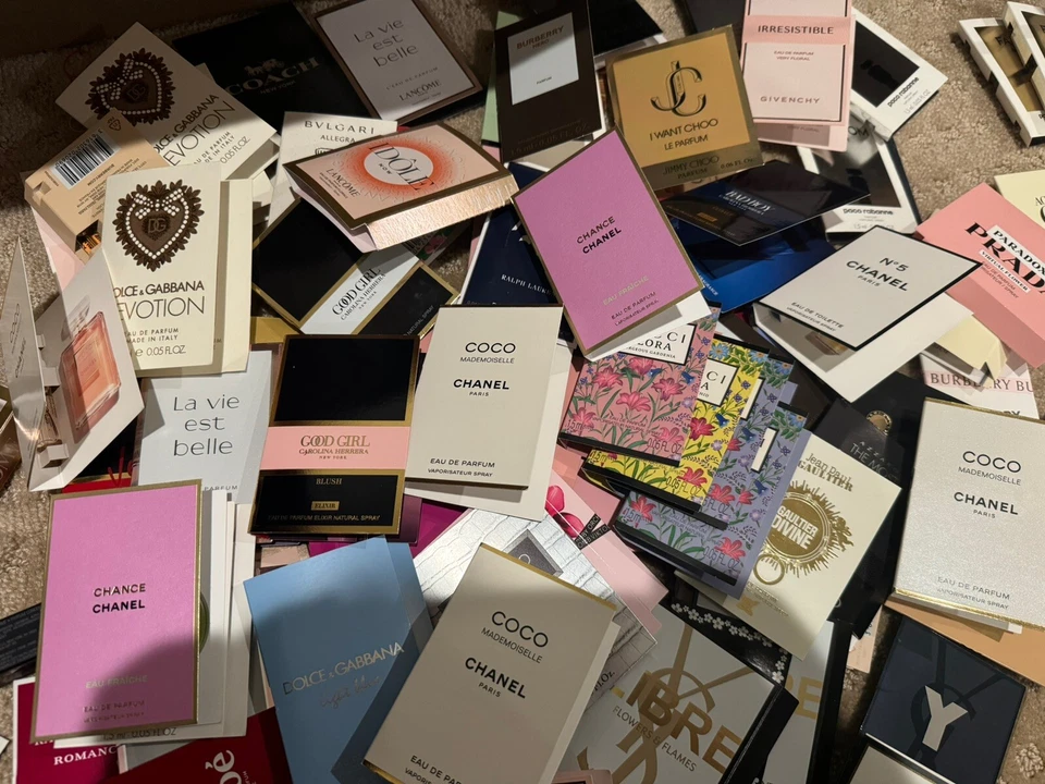 10 X Mix Women Parfum Toilette Samples Dior Versace Ysl Prada Gucci Burberry - Image 1 of 1