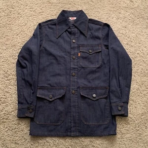 Levis Jacket Men's Small 70's Made USA Orange Tab Denim Classic Retro Button - Picture 1 of 13