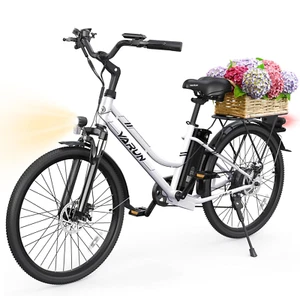 VARUN E Bike 26 Zoll Elektrofahrrad für Damen Herren Trekking Pedelec mit 7-Gang - Bild 1 von 7