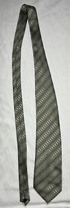 Gianni Versace Silk Tie Striped Gray Made in Italy Business Casual Professional