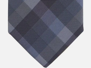 Alfani Mens Avondale Plaid Grey Slim Tie Necktie 2 3/4" $55 1AFC1-3019 - Picture 1 of 3