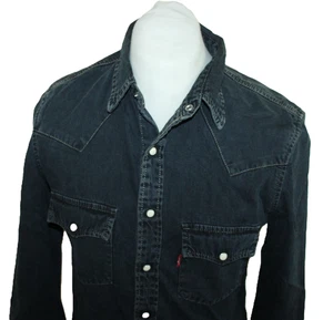 Levi’s Red Tab Western Hemd Herren Blau Denim Cowboy Shirt ca. Gr. S Vintage - Bild 1 von 6