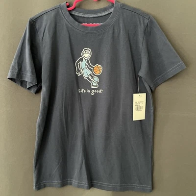 Life Is Good Kids Medium Crusher T-shirt 100% Cotton Short Sleeve Foto 1 de 3