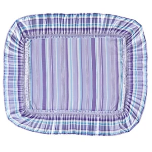 Elegant Spring Stripe Plisse Ruffled Edge Pillow Sham Set - Picture 1 of 2