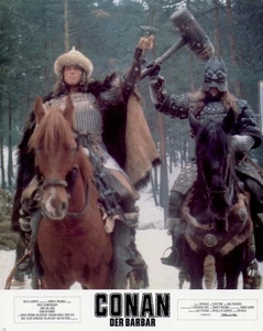 Conan der Barbar ORIGINAL Aushangfoto Arnold Schwarzenegger / James Earl Jones - Bild 1 von 1