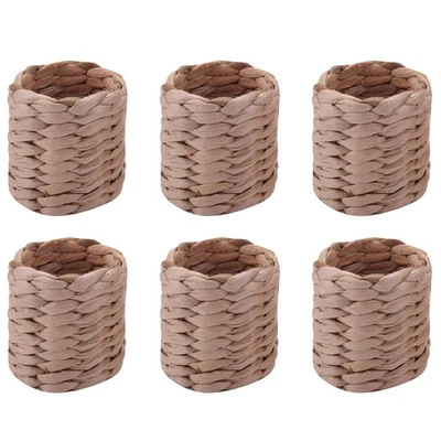 6 Pezzi Anelli Tovaglioli, Acqua Giacinto Porta Tovaglioli Anelli - Rustik5317 - Immagine 1 di 4