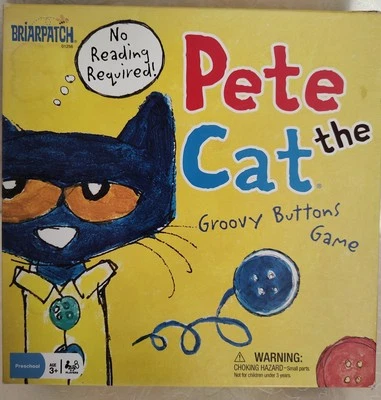 Pete The Cat Groovy Buttons Game From Briarpatch 2014 Completo Excelente - Imagem 1 de 4