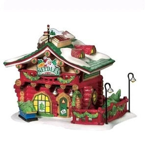 Granja de árboles de aguja Dept 56 56783 serie Polo Norte iluminada en caja original - Imagen 1 de 10