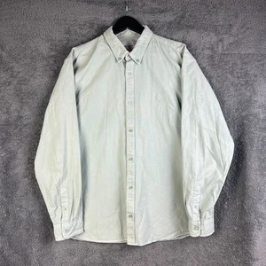 Carhartt WIP Bolton Shirt Mens XL Green Oxford Button Down Casual Cotton - Picture 1 of 12