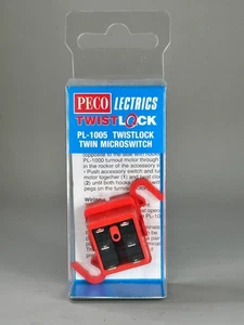 Microinterruptor doble Peco PL-1005 Twistlock calibre OO/HO/N - Imagen 1 de 1