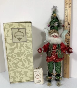 Mark Roberts Christmas Tree Fairy #1470 Of 5000 Green Hat Limited 2012 Cert - Picture 1 of 21