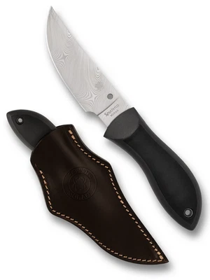 Spyderco Knives Moran Upswept Fixed Blade C95GMCBKP2 Damasteel DS93X Steel Knife - Image 1 of 3