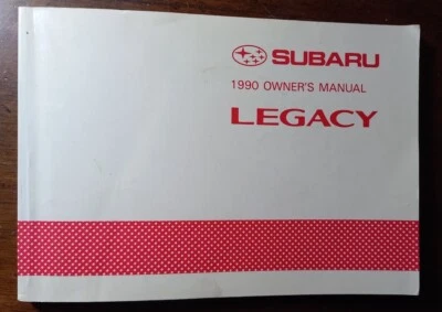 libretto manutenzione auto Subaru Legacy 1990 originale  - Immagine 1 di 2