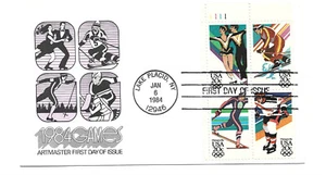 2067-70 Winter Olympics, Artmaster plate block, FDC - Picture 1 of 1