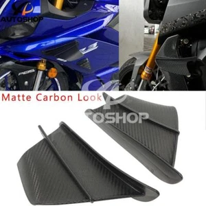 Motorcycle Winglet Aerodynamic Wing Kit Spoiler For Yamaha Suzuki Kawasaki Honda - Picture 1 of 5