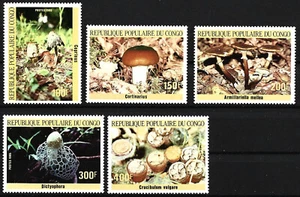 Kongo - Pilze Satz postfrisch 1985 Mi. 1016-1020 - Bild 1 von 1