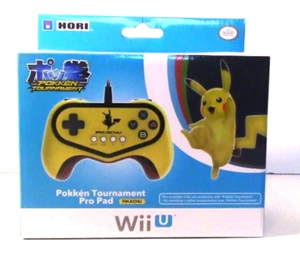 Pokken Tournament Pro Pad Wii U Pikachu Edition Pokémon Controller Wired Hori - Picture 1 of 7