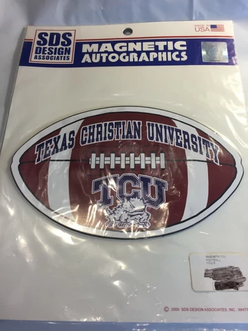 Texas Christian University TCU Horned Frogs Magnetic Football (7-3/4" x 4-3/4") Cover