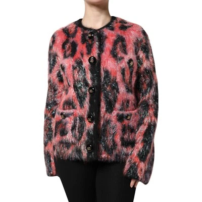 Suéter DOLCE & GABBANA Rojo Mohair Lana Botón Abajo Cárdigan IT44/US10/L 5180usd - Imagen 1 de 4