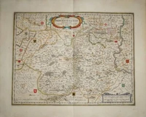 Padeborn. Mapa grabado en cobre. Janssonius, 1652 - Imagen 1 de 1