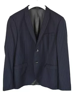 Tiger Of Sweden Evert Blazer Herren (Eu) 54 Wolle Nadelstreifen Spitze Revers - Bild 1 von 10