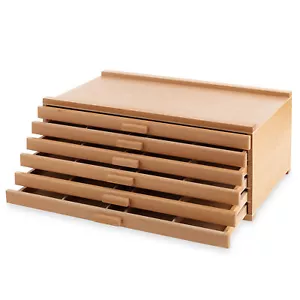 6 Schubladen Holz Aufbewahrungsbox für Kunst Pastell, Bleistifte, Pinsel und Werkzeuge - Bild 1 von 1