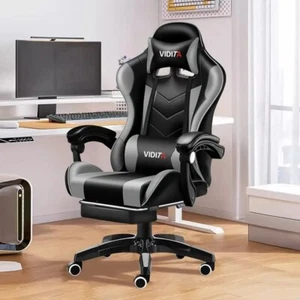 Ergonomic Gaming Chair Racing Style Office Seat Adjustable High Back for Adults - Picture 1 of 50
