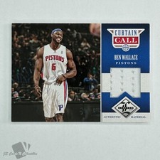 2012-13 Panini Limited BEN WALLACE /199 Curtain Call Game Worn Jersey Patch HOF