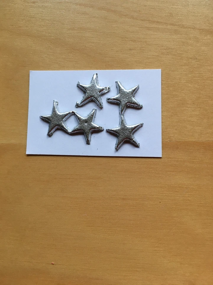 Verzierwachs Sternchen silber Kerzenwachs Wachsdekor Borte Wachs Wachskerze - Bild 1 von 1