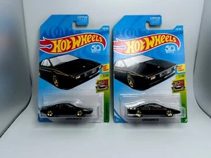 Hot Wheels Lotus Lot Of 2x - HW Exotics Lotus Esprit S1 Black w/ Gold Spokes New - Picture 1 of 4