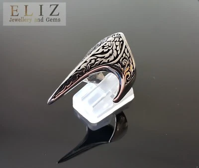 Argento Sterling Massiccio Uomo Anello Piedini Goth Punk Rock - Immagine 1 di 4