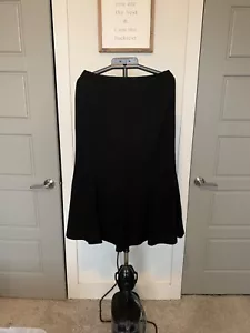 Peter Nygard Flare Skirt Black Size 10 - Picture 1 of 6