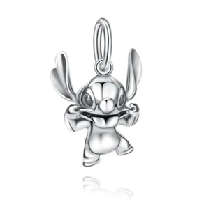 Stitch Dangle S925 Charm For Snake Bracelet Chain Lilo & Stitch - Picture 1 of 2