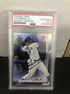 Vladimir Guerrero Jr. Autographed 2019 Bowman Platinum Card PSA - Picture 1 of 4