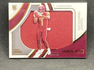 JAHAN DOTSON 2022 PANINI IMMACULATE ROOKIE RC CLEARLY PATCH 26/99 - Picture 1 of 2