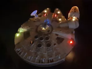 Hasbro Millennium Falcon 2004/Customized With Color Changing LED Lighting - Picture 1 of 24