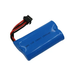 Batteria spina 1x 1500mAh 7.4V SM-4P per barca radiocomandata Udi UDI902 UDI002 Huanqi 948 957 - Foto 1 di 3