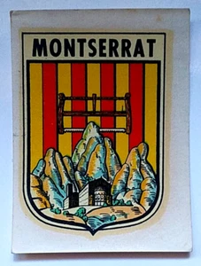 Antigua Calcomania Escudo Montserrat . Buen Estado - Imagen 1 de 2