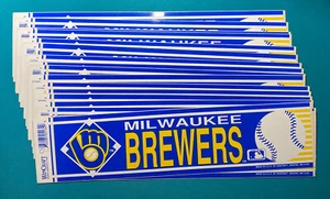 Milwaukee BREWERS   VINYL Bumper Sticker MLB by Wincraft LICENSED MADE IN U.S.A. - Picture 1 of 4