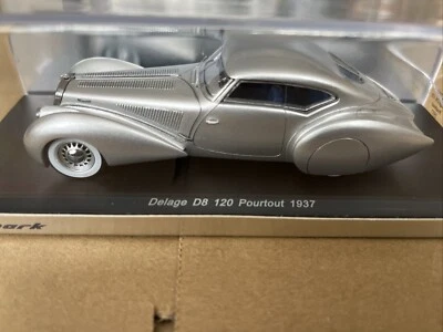 DELAGE D8 120 POURTOUT 1937 1/43 RESIN CAR MODEL BY SPARK S2703 - Image 1 of 4