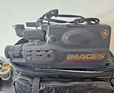 GE Video Camera VHS Camcorder CG700 + Carrying Case + Charge Cable - Image 1 of 4
