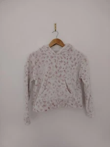 NEW LOOK XS/S 3 Piece Pyjama Set Hoodie Tshirt Shorts Cream Pink Animal Print - Picture 1 of 17