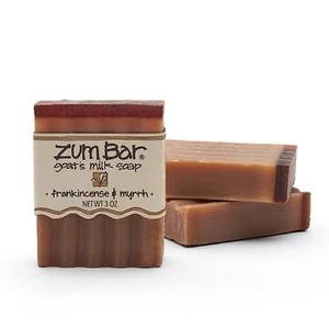 Indigo Wild Zum Bar Goat's Milk Soap - Frankincense and Myrrh - 3 oz (3 Pack) - Picture 1 of 7